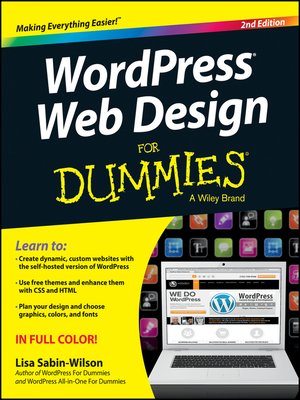 cover image of WordPress Web Design For Dummies